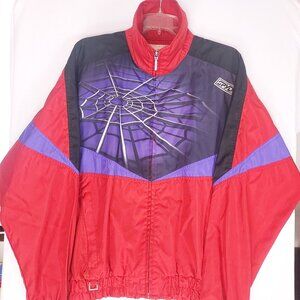 VTG SPYDER Lotus Act nylon windbreaker jacket Full zip web Ski Snowboard